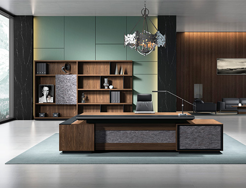 老板桌、書(shū)柜